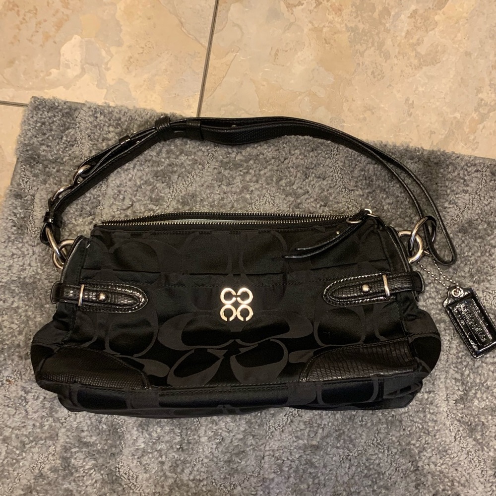 Black coach purse